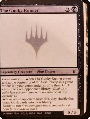 The Gunky Runner card from Un-Known Event Playtest Cards