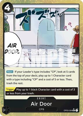 Air Door (Textured Foil) card from Premium Booster -The Best-