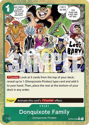 Donquixote Family (Textured Foil) card from Premium Booster -The Best-