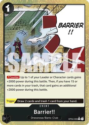 Barrier!! (Textured Foil) card from Premium Booster -The Best-