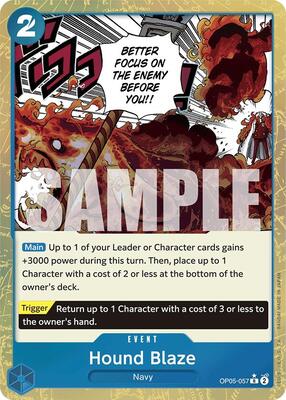 Hound Blaze (Textured Foil) card from Premium Booster -The Best-