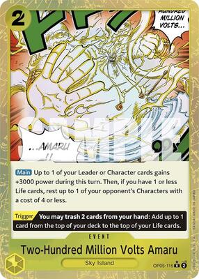 Two-Hundred Million Volts Amaru (Textured Foil) card from Premium Booster -The Best-
