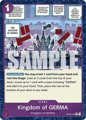 Kingdom of GERMA (Textured Foil) card from Premium Booster -The Best-