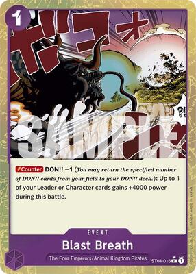Blast Breath (Textured Foil) card from Premium Booster -The Best-