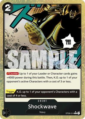 Shockwave (Textured Foil) card from Premium Booster -The Best-