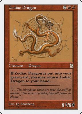 Zodiac Dragon card from Portal Three Kingdoms