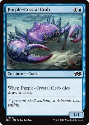 Purple-Crystal Crab card from Foundations Jumpstart