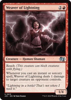 Weaver of Lightning card from Foundations Jumpstart
