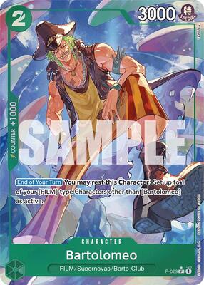 Bartolomeo (P-029) (Full Art) card from Premium Booster -The Best-