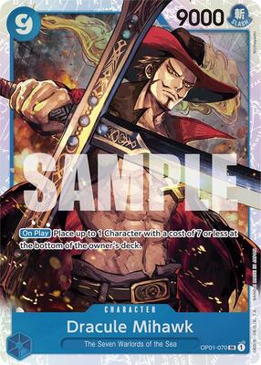 Dracule Mihawk (OP01-070) (Reprint) card from Premium Booster -The Best-