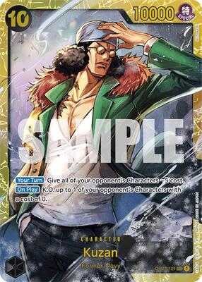 Kuzan (OP02-121) (Reprint) card from Premium Booster -The Best-