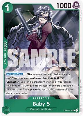 Baby 5 (OP05-034) (Reprint) card from Premium Booster -The Best-