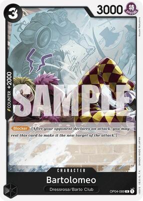 Bartolomeo (OP04-089) (Reprint) card from Premium Booster -The Best-