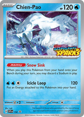 Chien-Pao - 152 card from SV: Scarlet & Violet Promo Cards