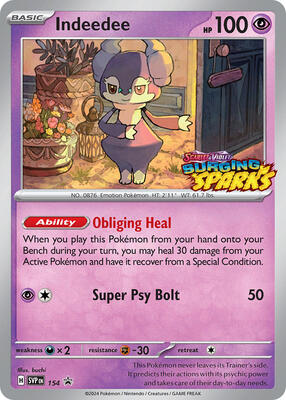 Indeedee - 154 card from SV: Scarlet & Violet Promo Cards
