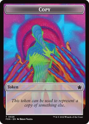 Copy // Human Double-Sided Token card from Foundations
