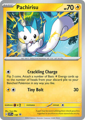 Pachirisu - 158 card from SV: Scarlet & Violet Promo Cards