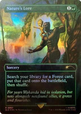 Nature's Lore (867) (Rainbow Foil) card from Secret Lair Drop Series