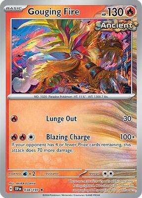 Gouging Fire - 038/191 card from Deck Exclusives