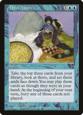 Three Wishes card from Visions