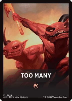 Too Many Theme Card card from Foundations Jumpstart