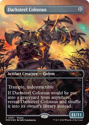 Darksteel Colossus card from Unique and Miscellaneous Promos
