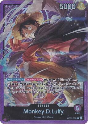 Monkey.D.Luffy (Sound Loader Vol. 1) card from One Piece Promotion Cards