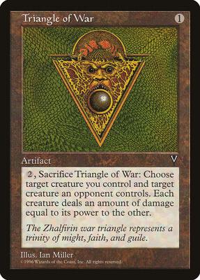 Triangle of War card from Visions