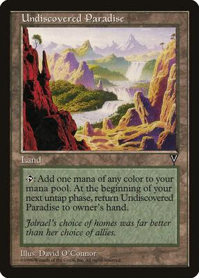 Undiscovered Paradise card from Visions
