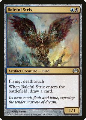 Baleful Strix card from Planechase 2012