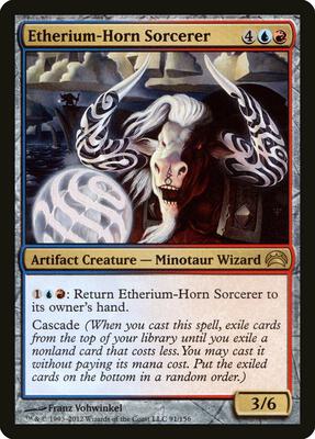 Etherium-Horn Sorcerer card from Planechase 2012