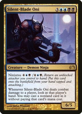 Silent-Blade Oni card from Planechase 2012
