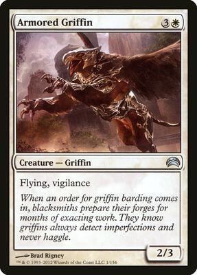Armored Griffin card from Planechase 2012
