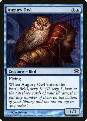 Augury Owl card from Planechase 2012