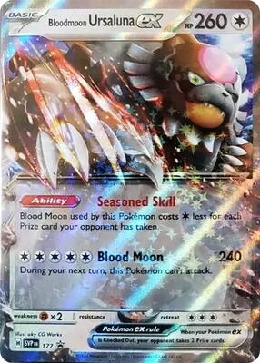 Bloodmoon Ursaluna ex - 177 card from SV: Scarlet & Violet Promo Cards