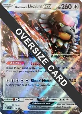 Bloodmoon Ursaluna ex - 177 card from Jumbo Cards