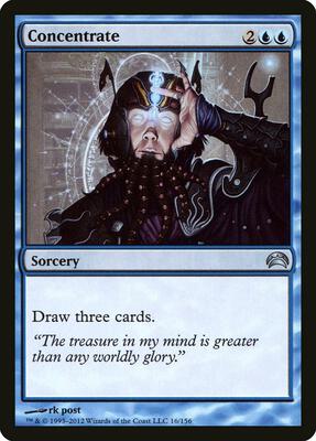 Concentrate card from Planechase 2012
