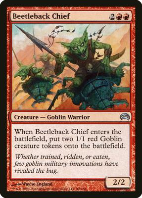 Beetleback Chief card from Planechase 2012