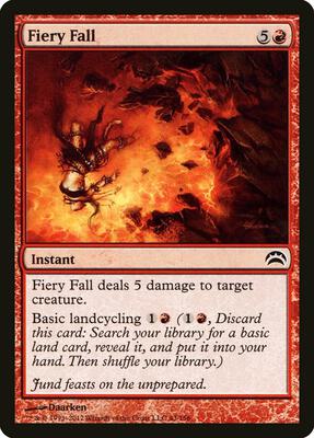 Fiery Fall card from Planechase 2012