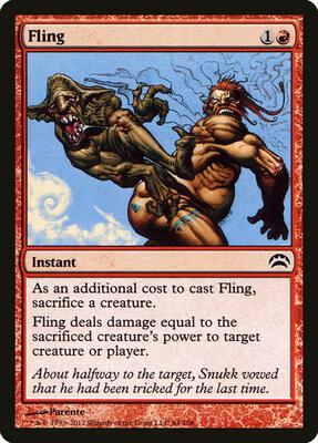 Fling card from Planechase 2012