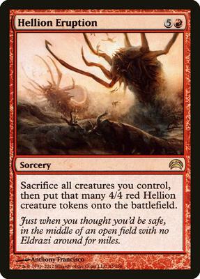 Hellion Eruption card from Planechase 2012