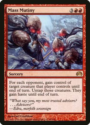 Mass Mutiny card from Planechase 2012