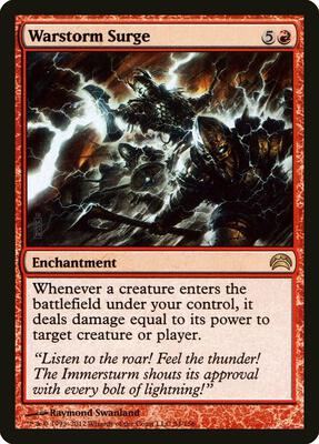 Warstorm Surge card from Planechase 2012