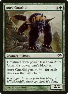 Aura Gnarlid card from Planechase 2012