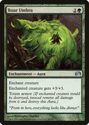 Boar Umbra card from Planechase 2012