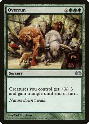 Overrun card from Planechase 2012