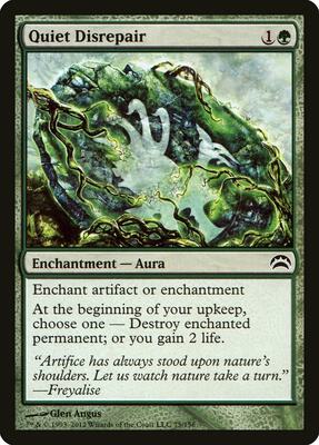 Quiet Disrepair card from Planechase 2012