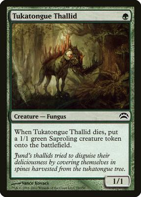 Tukatongue Thallid card from Planechase 2012