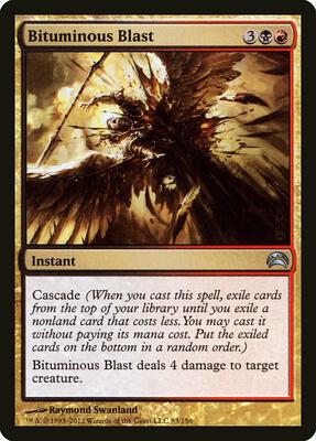 Bituminous Blast card from Planechase 2012