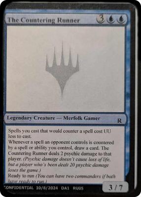 The Countering Runner card from Un-Known Event Playtest Cards